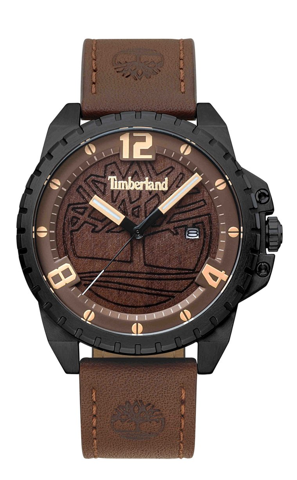 Timberland Eastford Men's Leather Strap 45mm Case Watch with Date TBL 15513JSU/53