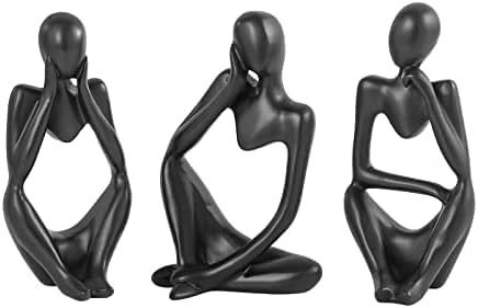 1 PC Black Decor Thinker Abstract Statue Set