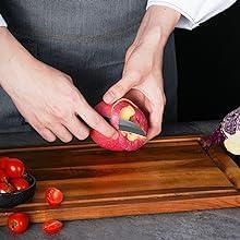 Kitchen Knife Set - 19 Piece with Block, Ultra Sharp Chef Knives, High Carbon Stainless Steel, Black