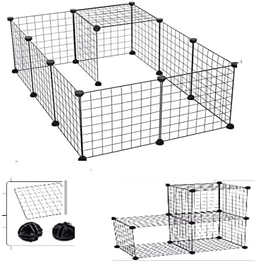 12 PCS Metal Iron Mesh Wire Small Pets Cage