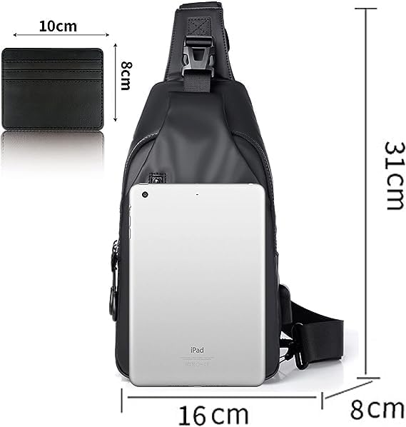 DUBKART Men's Waterproof Sling Bag & Crossbody Backpack for Travel