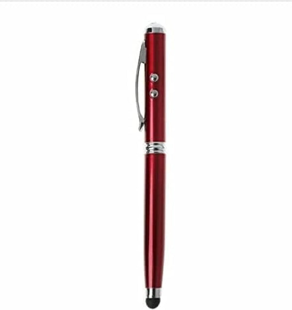DUBKART 3-in-1 Stylus Pen, Laser Pointer, LED Light - Red for HTC Droid Incredible 2