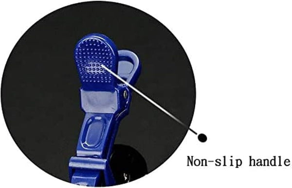 DUBKART 6 Pcs Alligator design Hair Clips for Styling Sectioning with Wide Teeth & anti slip (Black)