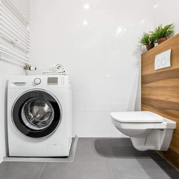 DUBKART Collapsible Shower Barrier Self-Adhesive Waterproof Seal Strip for Bathroom & Kitchen (Gray)