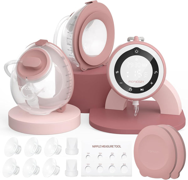 Momcozy V1 Pro Wearable Breast Pump – Hospital-Grade, 15 Levels, 3 Rhythms