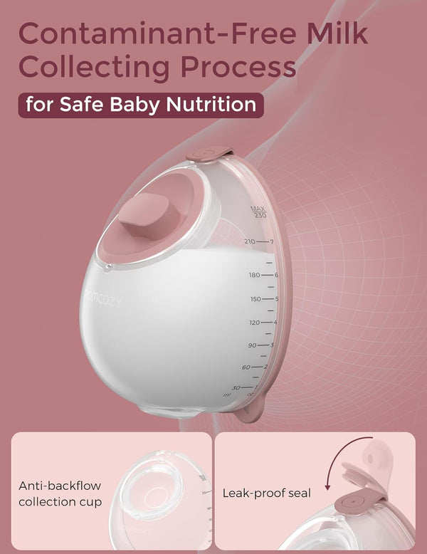 Momcozy V1 Pro Wearable Breast Pump – Hospital-Grade, 15 Levels, 3 Rhythms