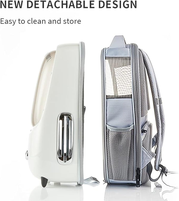 PETKIT White Cat Backpack Carrier with Fan & Bubble Window | Dubkart UAE