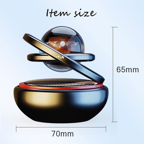 Solar-Powered Car Air Freshener & Purifier (Black)