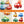 Pull Back Cars for Toddlers - Educational Vehicles, 1-3 Years, 4 Pack