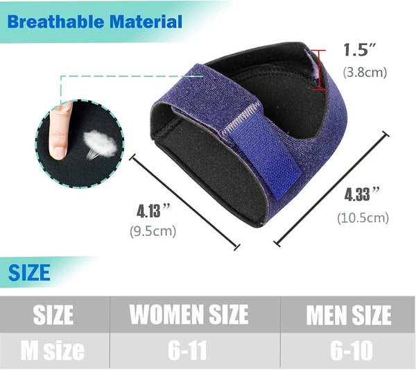 DUBKART Gel Heel Protectors Cushion for plantar fasciitis and heel pain (4 PCS)