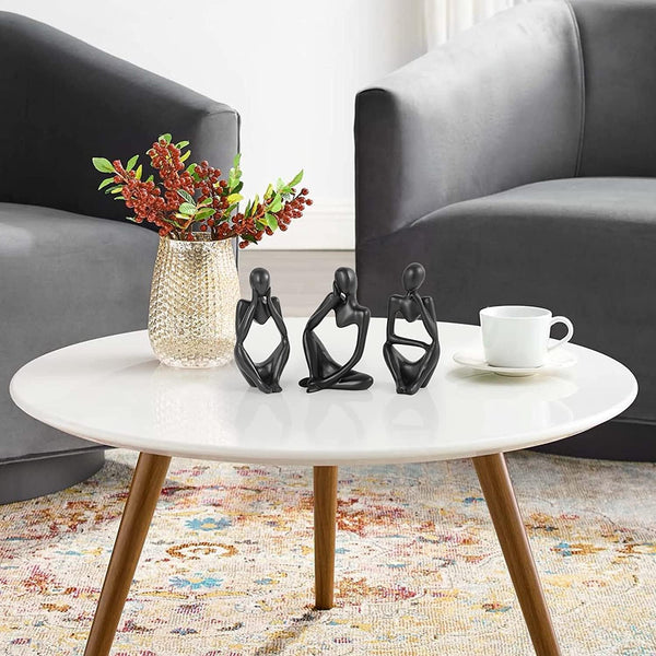 1 PC Black Decor Thinker Abstract Statue Set