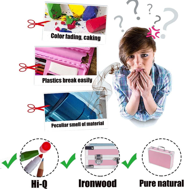 DUBKART Deluxe Art Set 145 Pieces Drawing Painting Set for kids (Unicorn animations)