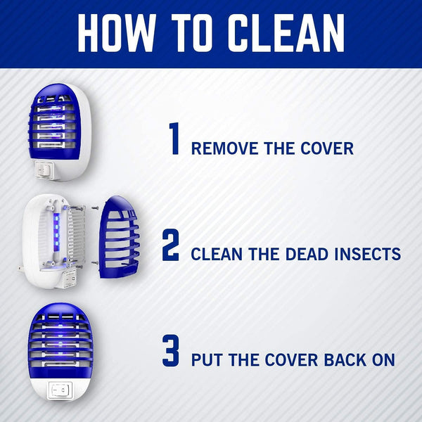 DUBKART 4-Pack Electric Bug Zapper UV LED Mosquito Killer with Night Light for Indoor/Outdoor Use