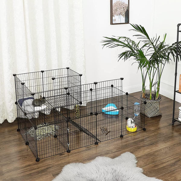 12 PCS Metal Iron Mesh Wire Small Pets Cage
