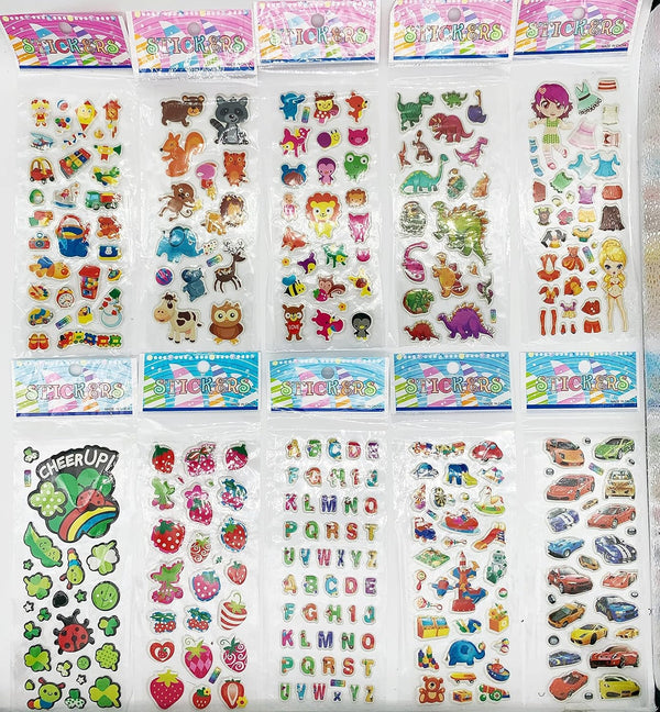 1200+ 3D Puffy Stickers Variety Pack - Kids & Toddlers Scrapbooking
