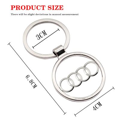 Audi Emblem Logo Keychain Key Ring