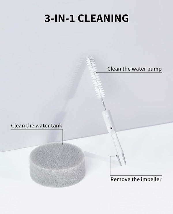 PETKIT Pet Water Fountain Cleaning Kit | Brush, Tweezers & Sponge