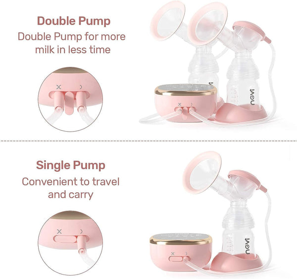 NCVI Electric Breast Pump LCD Display & Milk Storage