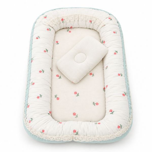 iHange Baby Nest – Portable Baby Lounger with Soft Padded Design