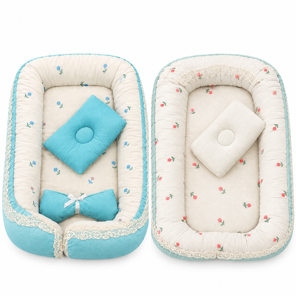iHange Baby Nest – Portable Baby Lounger with Soft Padded Design
