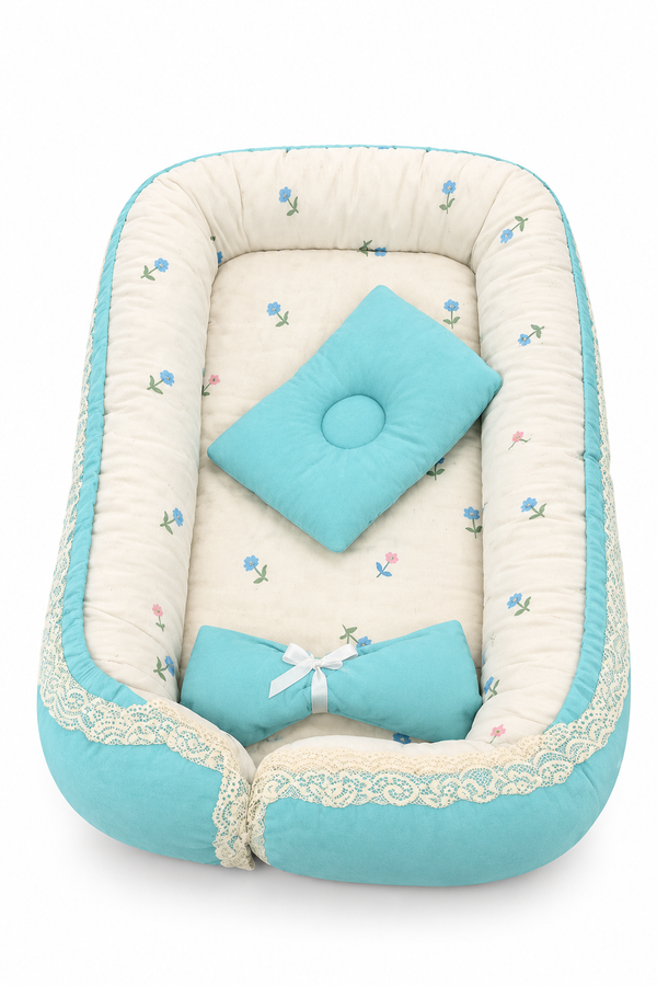 iHange Baby Nest – Portable Baby Lounger with Soft Padded Design