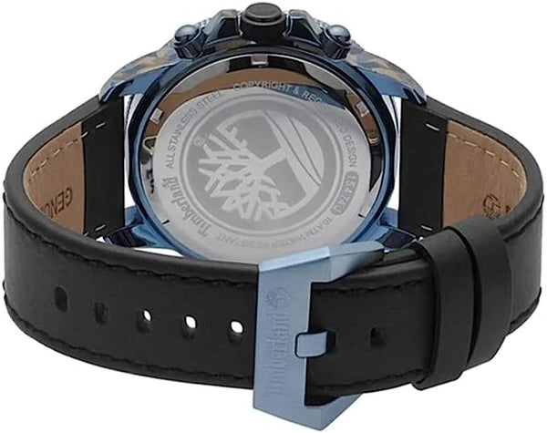 Timberland Mens Chronograph Leather Strap 46mm Case Watch TBL 15474JSBL/61
