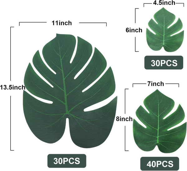 Dubkart 100 PCS Artificial Palm Green Leaves