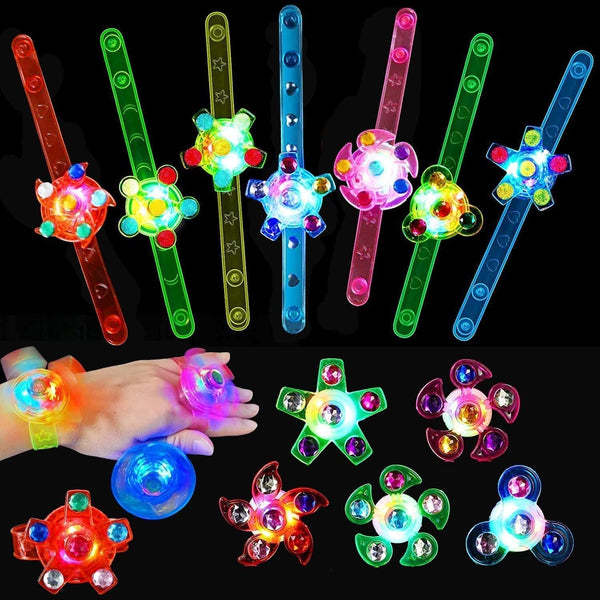 Dubkart 12 PCS Luminous Bracelets Kids Party Gift Bag Set