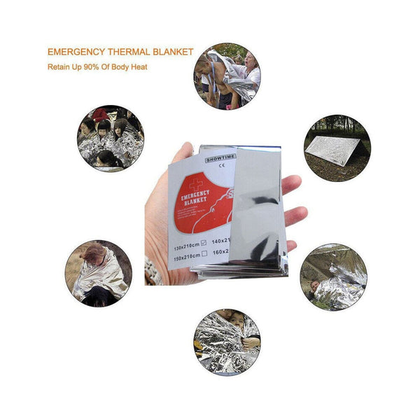 Dubkart 12in1 Outdoor Camping Hiking Emergency Survival Kit (Black Gold)