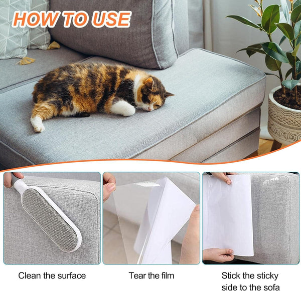 Dubkart 20 PCS Cat Scratch Furniture Protector Tape