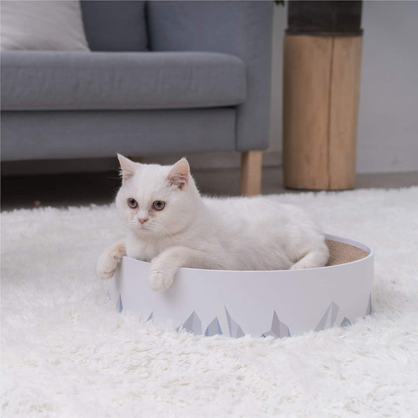 Dubkart 2in1 Cat Scratching Pad & Lounge Durable Indoor Cardboard