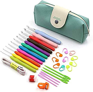 Dubkart 30 PCS Crochet Knitting Kit with Case