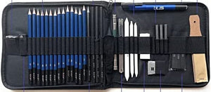 Dubkart 35 PCS Pencil Drawing Sketching Art Set with Holder Case