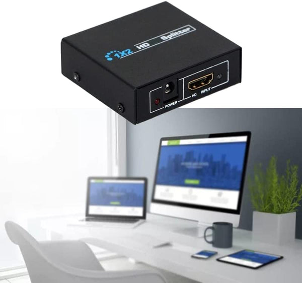 Dubkart 3D HDMI Splitter 1X2 Adapter Dual Display Video Splitter