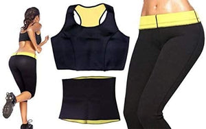 DubKart 3in1 Body Shaper Slimming Hot Pants Sweat Sauna Body Shaper Set (L)