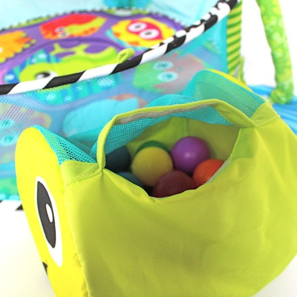 Dubkart 3in1 Kids Activity Ball Pit Play Mat Turtle Gym