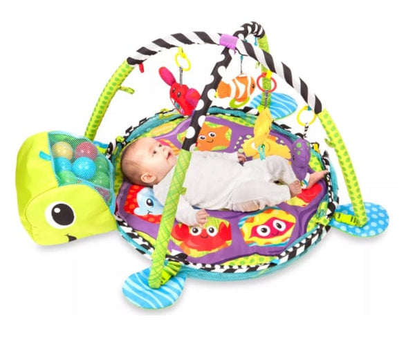 Dubkart 3in1 Kids Activity Ball Pit Play Mat Turtle Gym