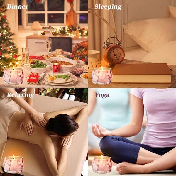 Dubkart 4 PCS Aromatherapy Scented Candles Gift Set