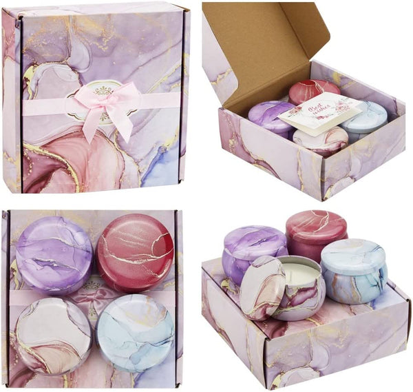 Dubkart 4 PCS Aromatherapy Scented Candles Gift Set