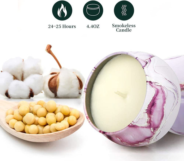 Dubkart 4 PCS Aromatherapy Scented Candles Gift Set