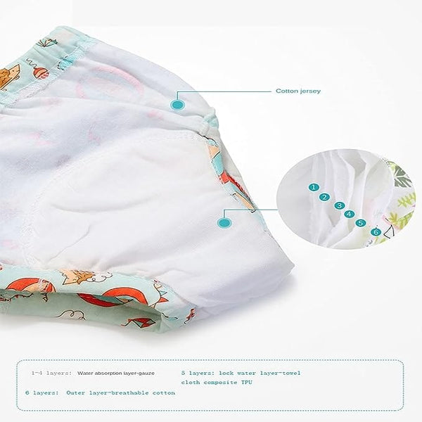Dubkart 4 PCS Baby Kids Potty Training Underwear Pants
