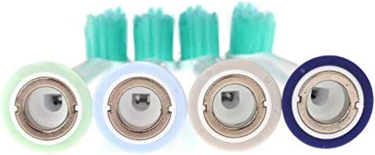 Dubkart 4 PCS Electric Toothbrush Replacement Heads Fit For Philips Sonicare P-HX-6014 HX6014