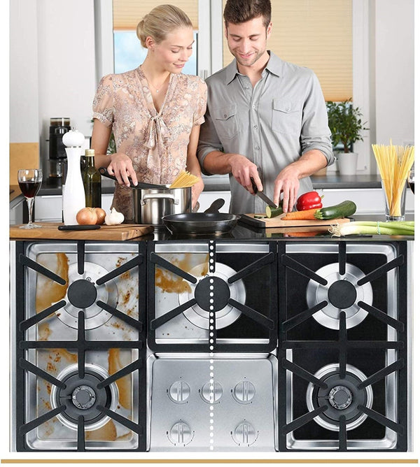 Dubkart 4 PCS Gas Stove Burner Aluminum Foil Protectors Covers