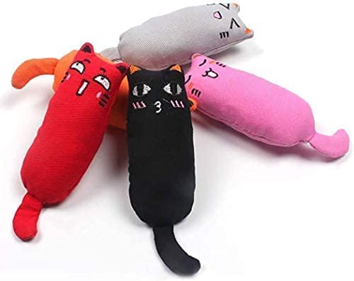 Dubkart 5 PCS Bite Resistant Catnip Cat Chew Toy