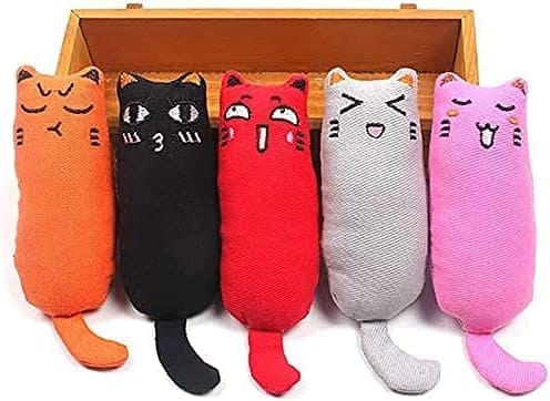 Dubkart 5 PCS Bite Resistant Catnip Cat Chew Toy