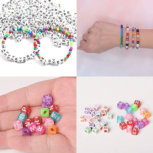 Dubkart 5000 PCS Alphabet Beads Kit for DIY Bracelets Necklace Jewelry
