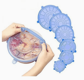 Dubkart 6 Pack Food Storage Bowl Lid Covers Kitchen Fridge