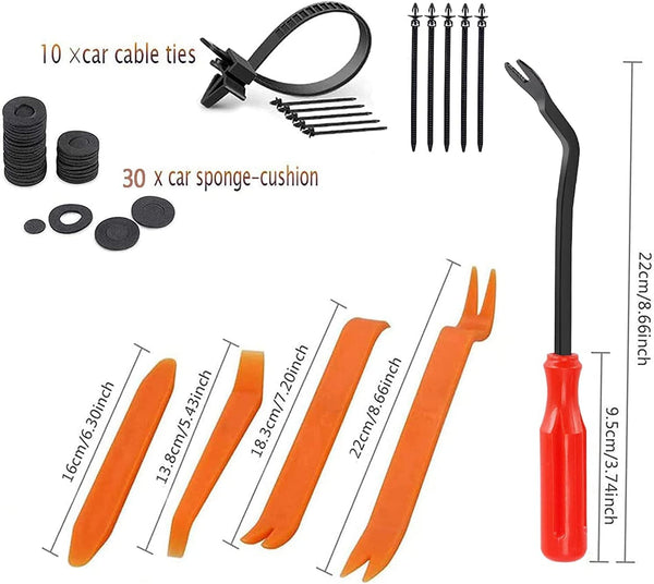 Dubkart 620 PCS Car Fender Rivets Retainer Fasteners Plastic Clips Kit Set