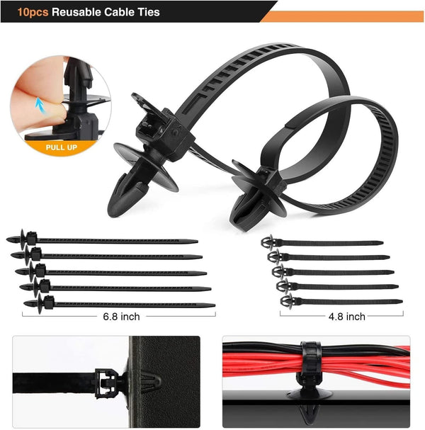 Dubkart 620 PCS Car Fender Rivets Retainer Fasteners Plastic Clips Kit Set