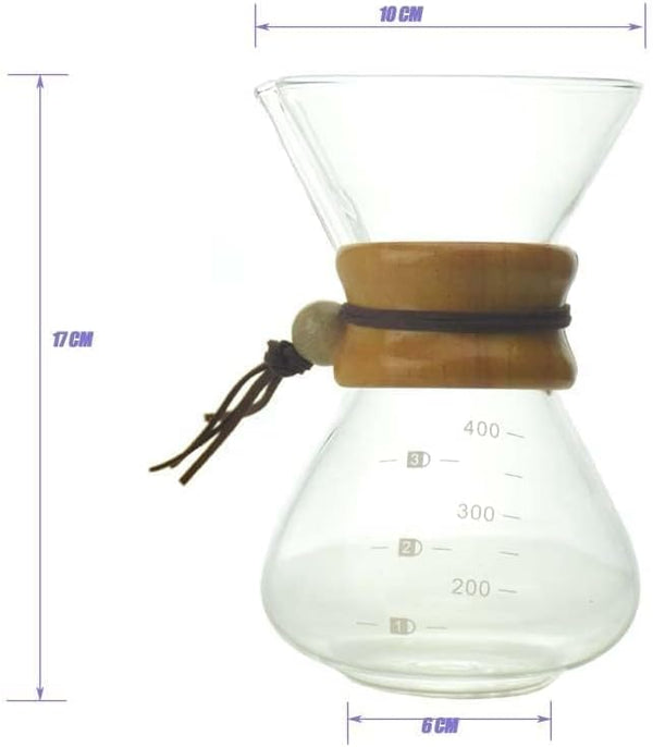 Dubkart 7 PCS Crop Chemex Coffee Maker Set Barista Kit Bag